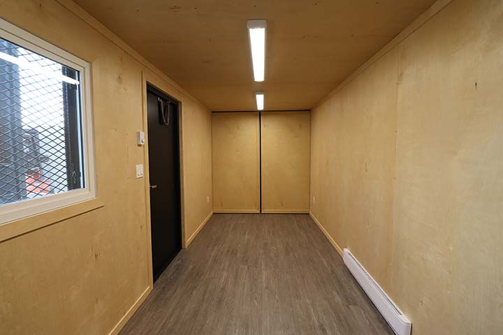 20&rsquo; Office CUBE &ndash; Wood Finished - Backstorage Containers LLC
