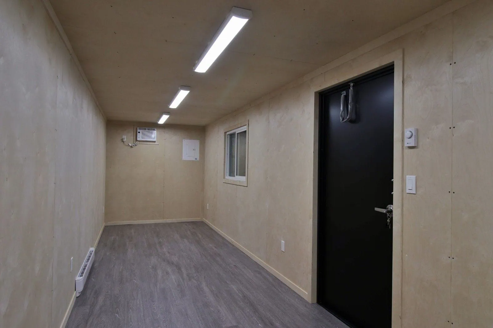 40&rsquo; Office CUBE &ndash; Wood Finished - Backstorage Containers LLC