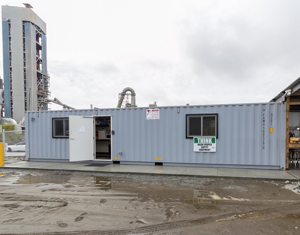 40&rsquo;HC Office CUBE &ndash; Vinyl Drywall Finished - Backstorage Containers LLC