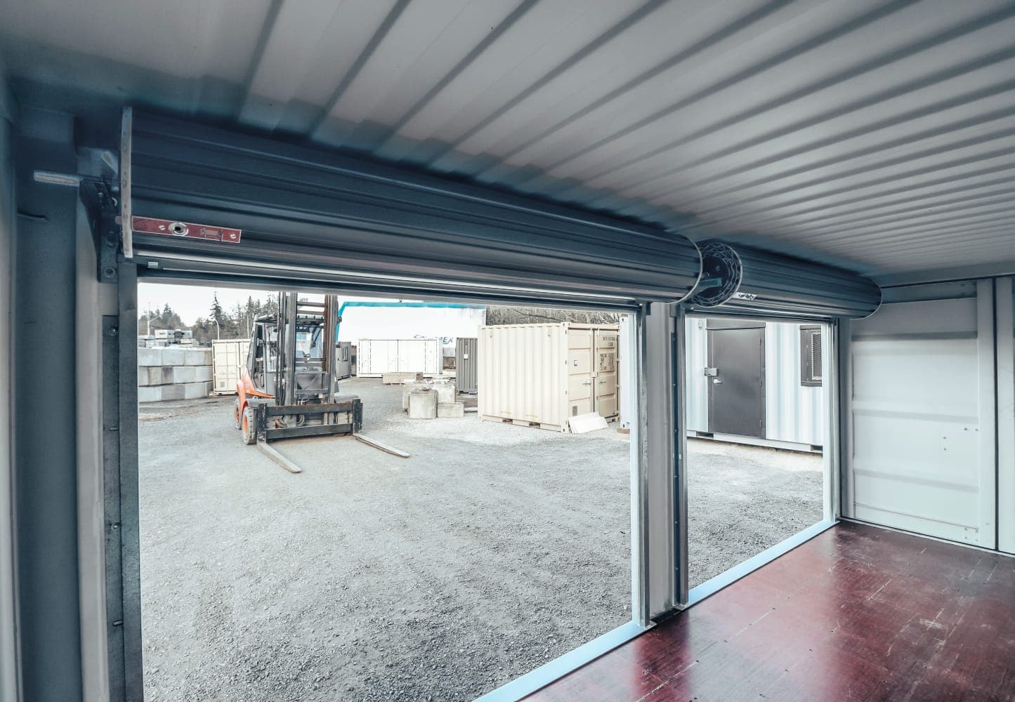 20&prime; Shipping Container + (2)  8&prime; Rollup Doors - Backstorage Containers LLC