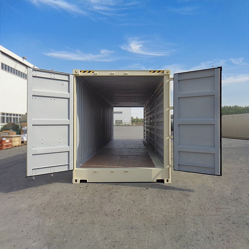 40&rsquo;HC New (1-trip) &ldquo;Openside&rdquo; Shipping Container - Backstorage Containers LLC