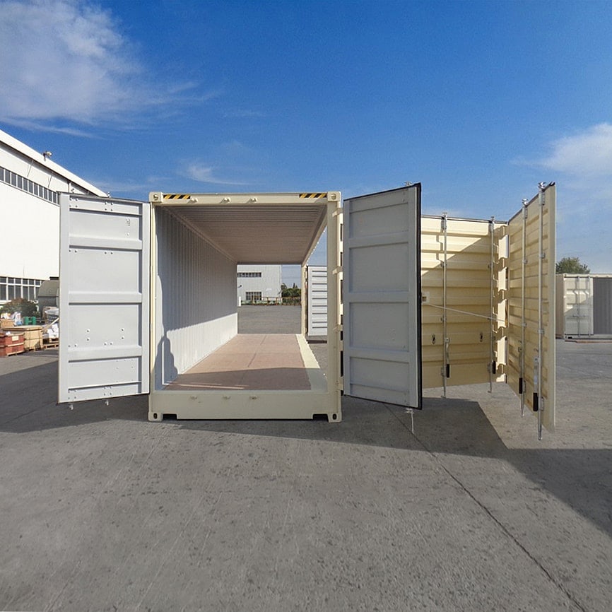 40&rsquo;HC New (1-trip) &ldquo;Openside&rdquo; Shipping Container - Backstorage Containers LLC