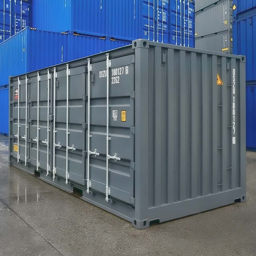 20&rsquo; New (1-trip) &ldquo;Openside&rdquo; Shipping Container - Backstorage Containers LLC