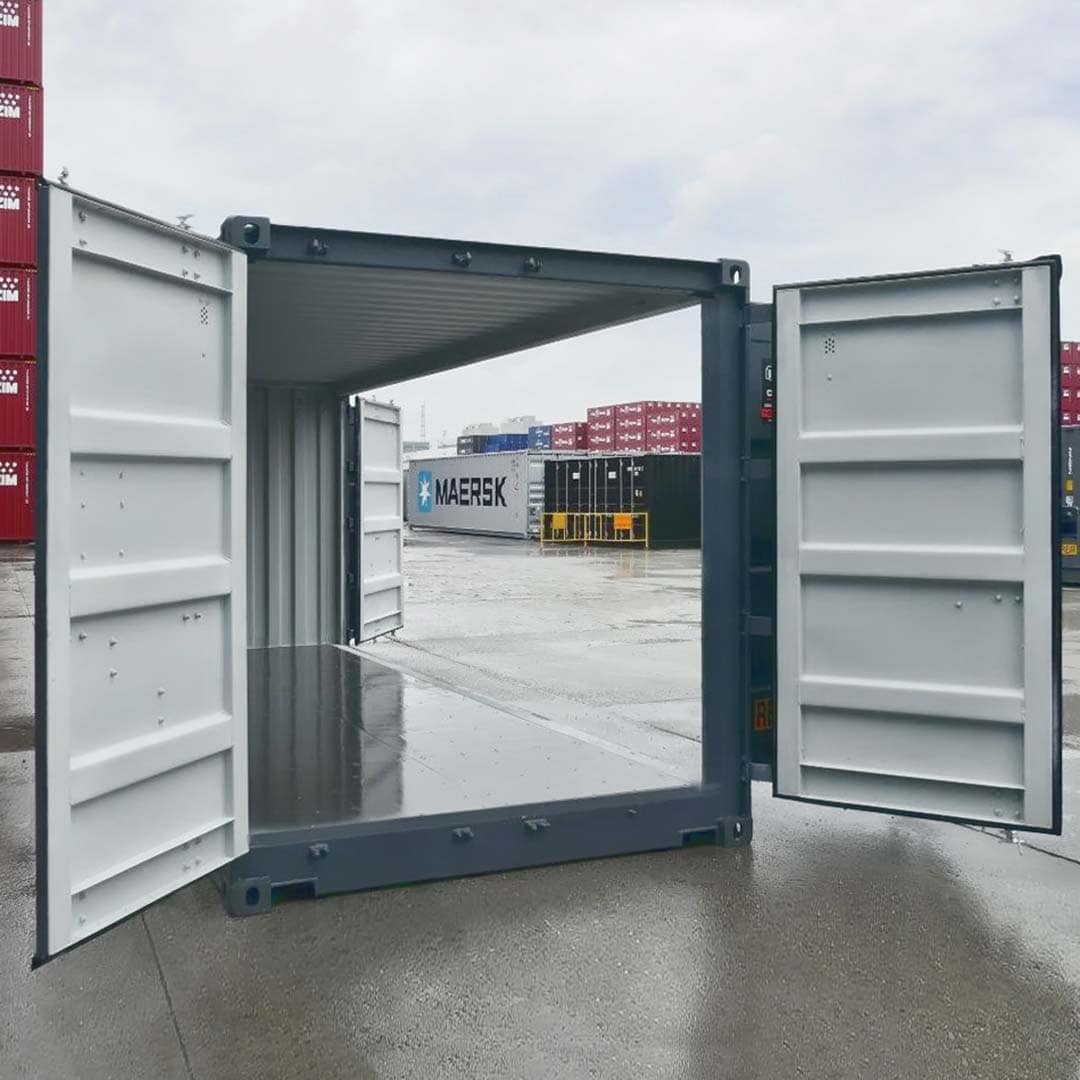 20&rsquo; New (1-trip) &ldquo;Openside&rdquo; Shipping Container - Backstorage Containers LLC