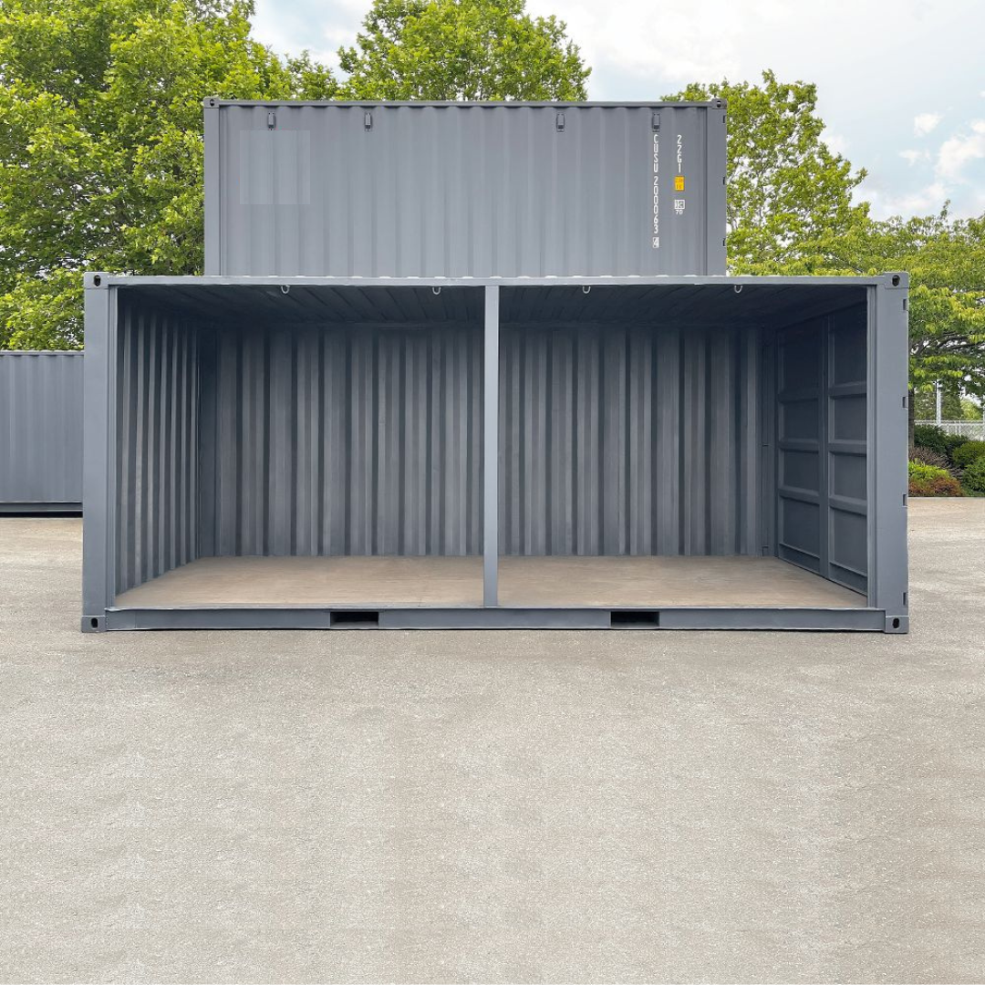 20&rsquo; Used &ldquo;Open Face&rdquo; Shipping Container - Backstorage Containers LLC