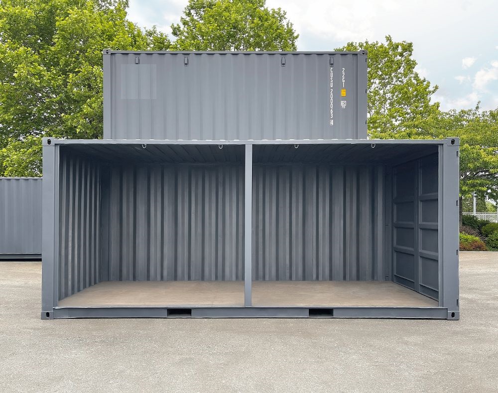 20&rsquo; Used &ldquo;Open Face&rdquo; Shipping Container - Backstorage Containers LLC
