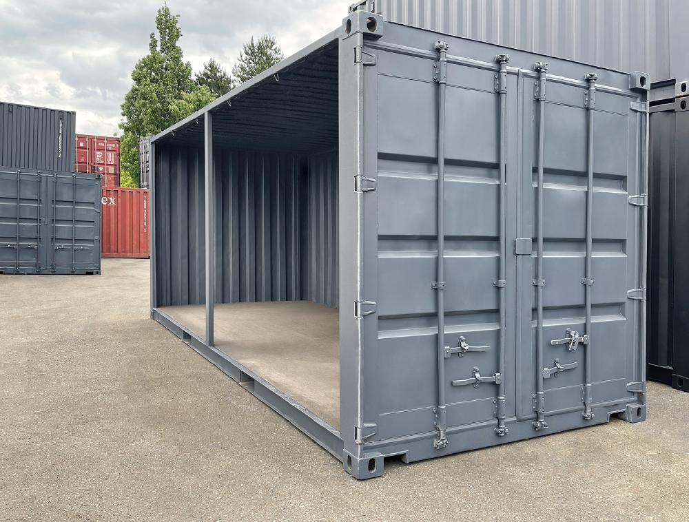 20&rsquo; Used &ldquo;Open Face&rdquo; Shipping Container - Backstorage Containers LLC