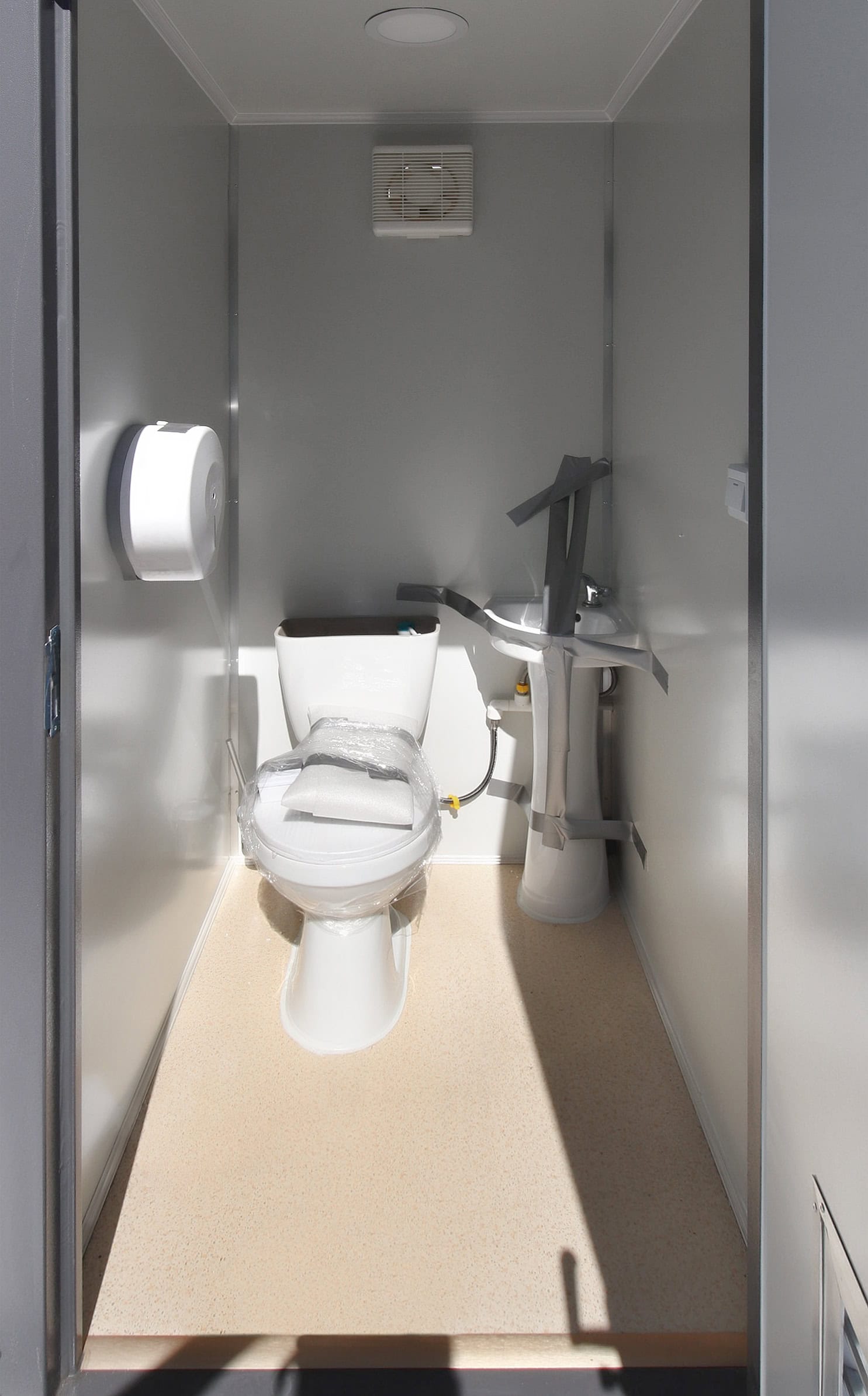 M&B | Double Stall Portable Washroom - Backstorage Containers LLC