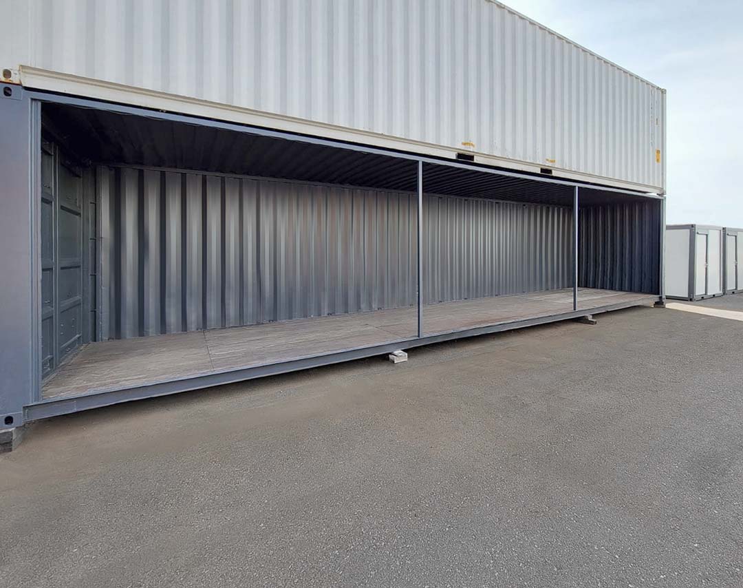 40&rsquo;HC Used &ldquo;Open Face&rdquo; Shipping Container - Backstorage Containers LLC