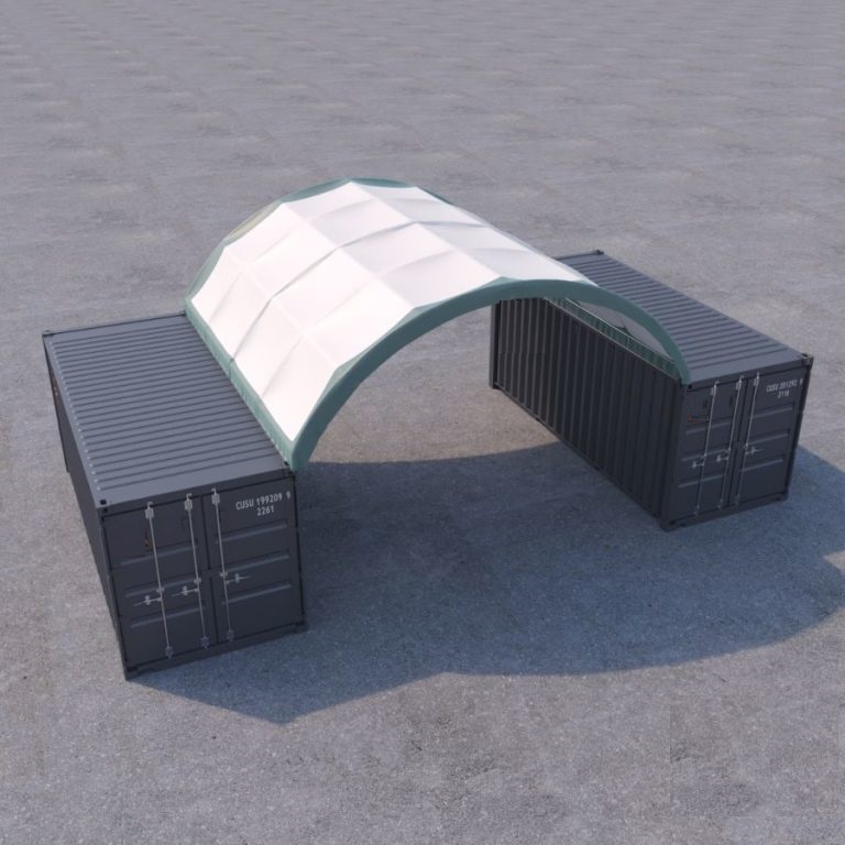 20&rsquo; x 20&rsquo; Fabric Container Shelter