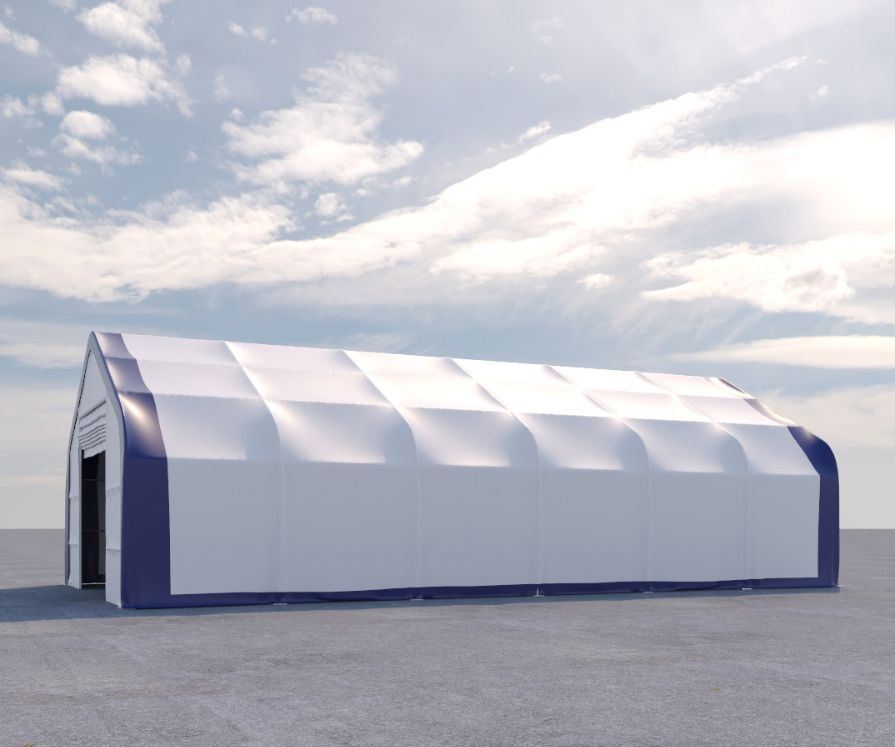 Dual Truss Storage Shelter (30&prime; x 60&prime; x 20&prime;) - Backstorage Containers LLC