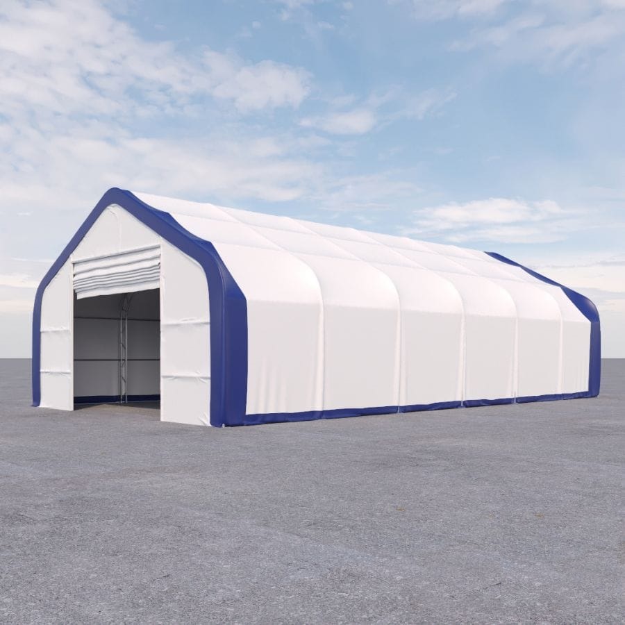 Dual Truss Storage Shelter (30&prime; x 60&prime; x 20&prime;) - Backstorage Containers LLC