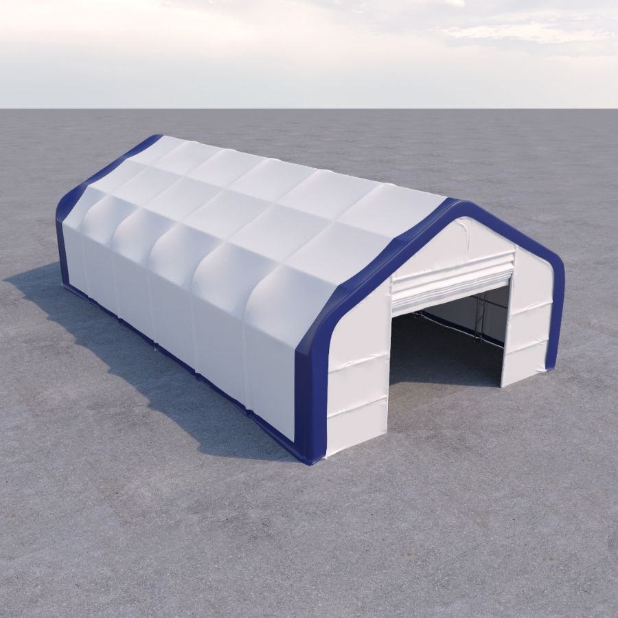 Dual Truss Storage Shelter (30&prime; x 60&prime; x 20&prime;) - Backstorage Containers LLC