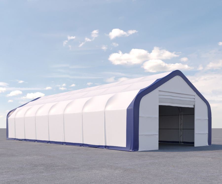 Dual Truss Storage Shelter (30&prime; x 80&prime; x 20&prime;) - Backstorage Containers LLC