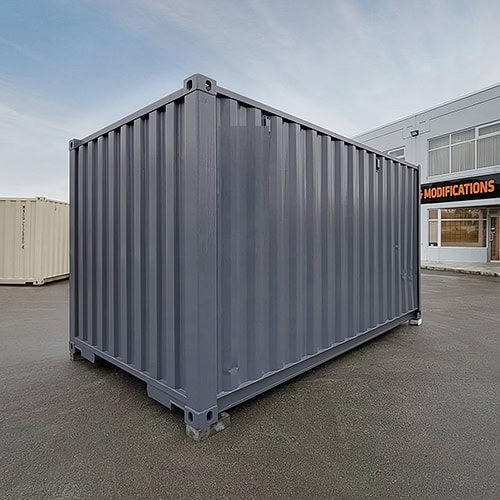 15&prime; &ldquo;Cut Down&rdquo; Used Container + Rollup - Backstorage Containers LLC