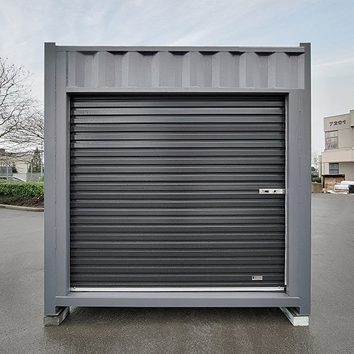 15&prime; &ldquo;Cut Down&rdquo; Used Container + Rollup - Backstorage Containers LLC