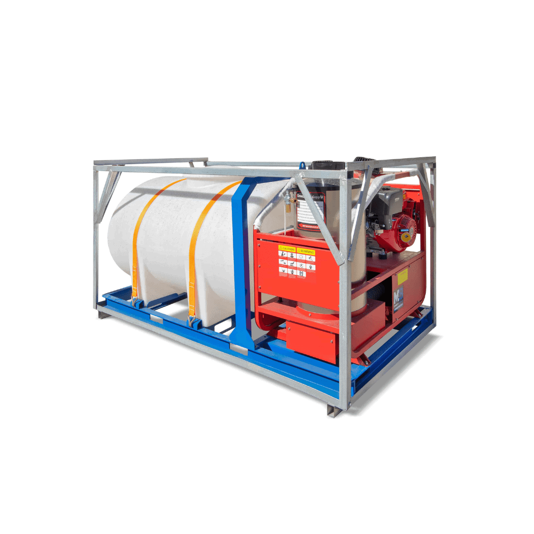 M&B | 4000 PSI Self Contained Hot Water Pressure Washer - Backstorage Containers LLC