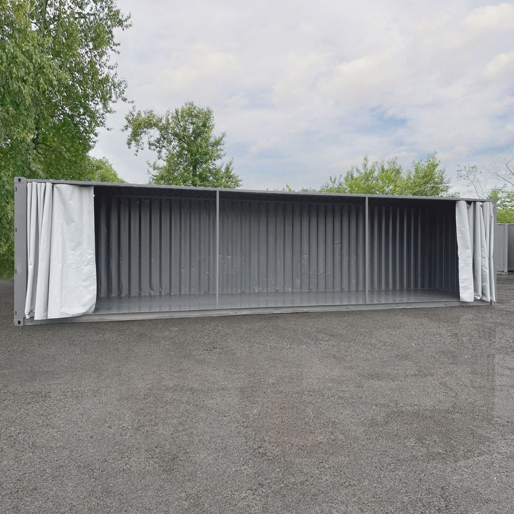 40&rsquo;HC Open-Face w/Tarp System - Backstorage Containers LLC