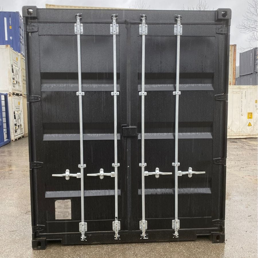 20&rsquo;HC New (1-Trip) Shipping Container &ndash; Painted Black - Backstorage Containers LLC
