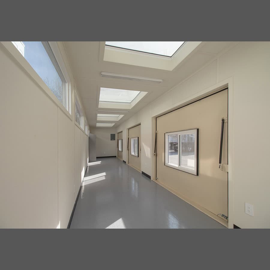 40&rsquo; Art Studio w/Flip up Doors - Backstorage Containers LLC