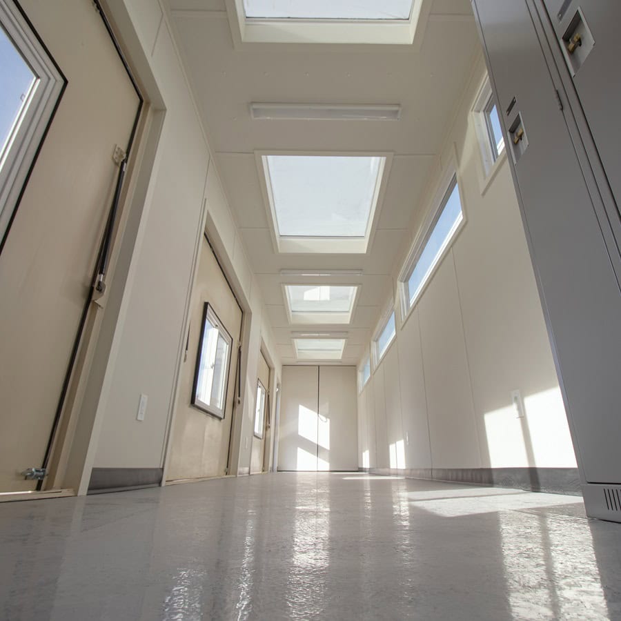 40&rsquo; Art Studio w/Flip up Doors - Backstorage Containers LLC