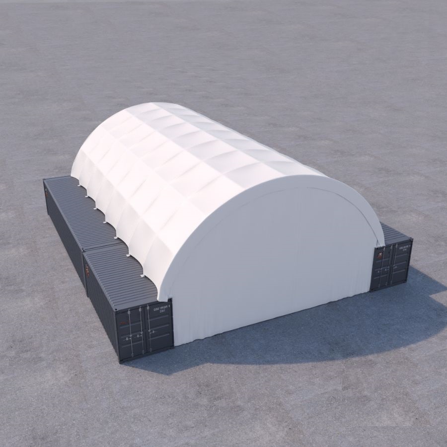 40&rsquo; x 60&rsquo; Container Shelter - Backstorage Containers LLC