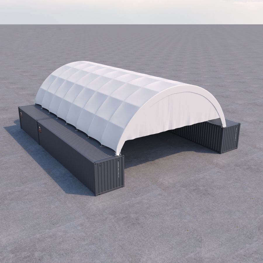 40&rsquo; x 60&rsquo; Container Shelter - Backstorage Containers LLC