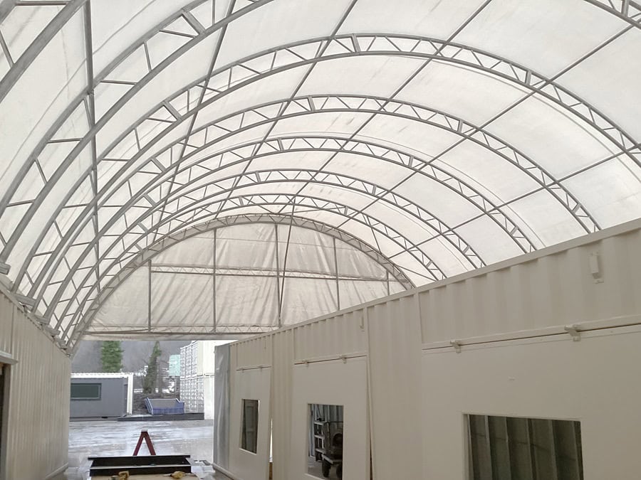 40&rsquo; x 60&rsquo; Container Shelter - Backstorage Containers LLC