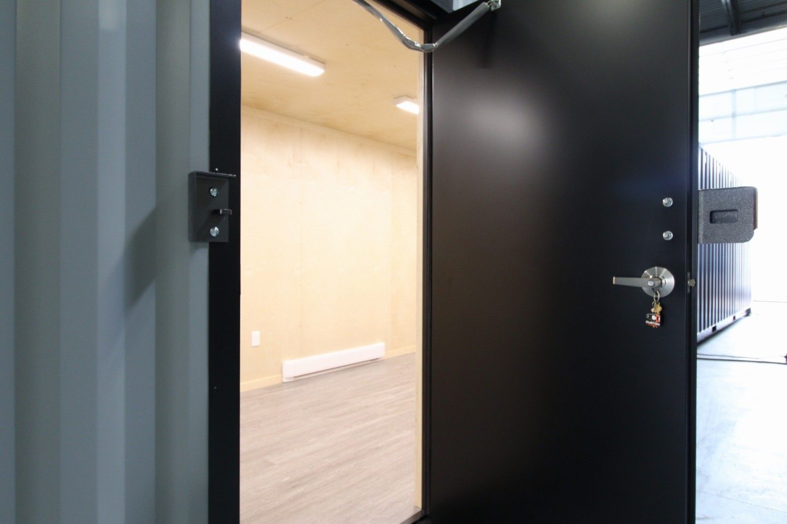 40&rsquo; Office CUBE &ndash; Wood Finished - Backstorage Containers LLC