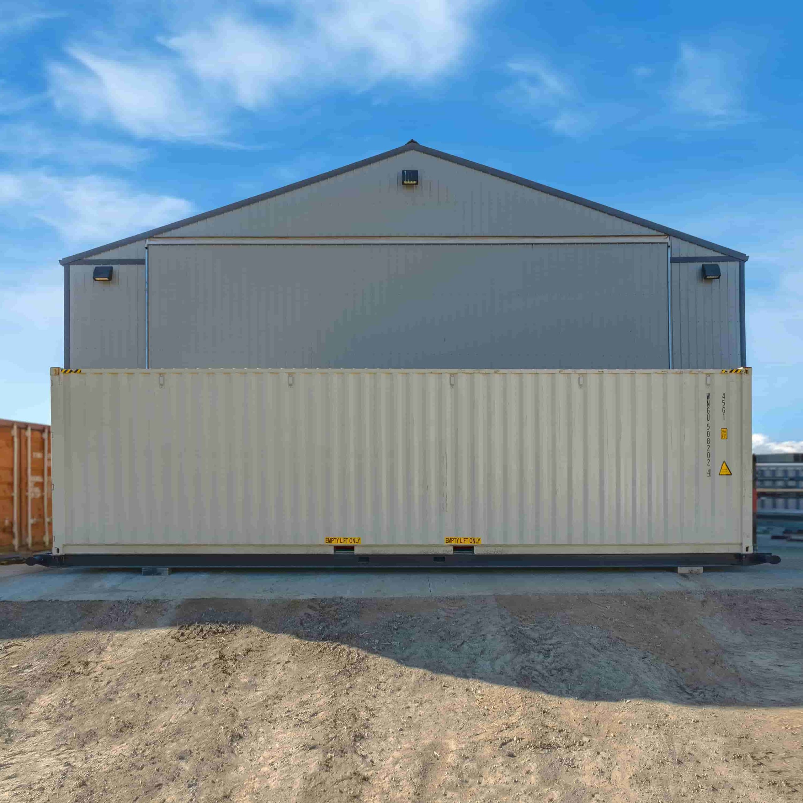 40&rsquo; Container skid w/ twist lock &ldquo;Non Grated&rdquo; - Backstorage Containers LLC