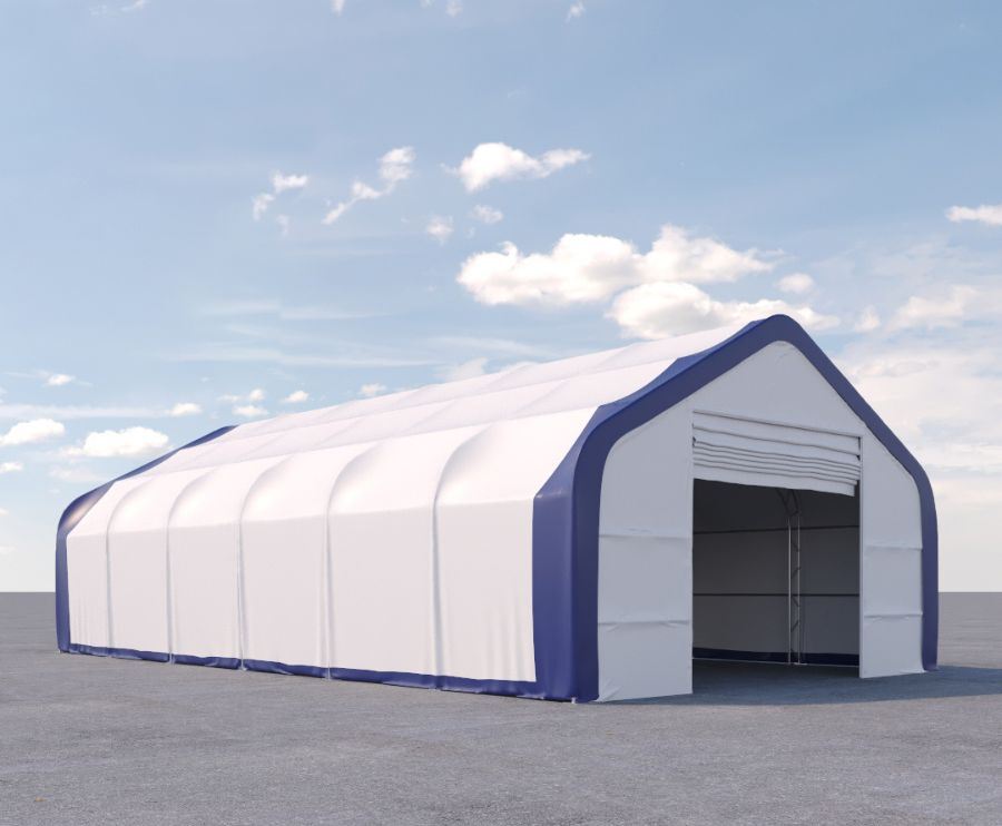 Dual Truss Storage Shelter (30&prime; x 60&prime; x 20&prime;) - Backstorage Containers LLC