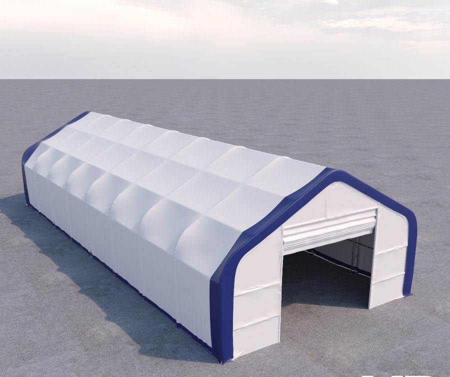 Dual Truss Storage Shelter (30&prime; x 80&prime; x 20&prime;) - Backstorage Containers LLC
