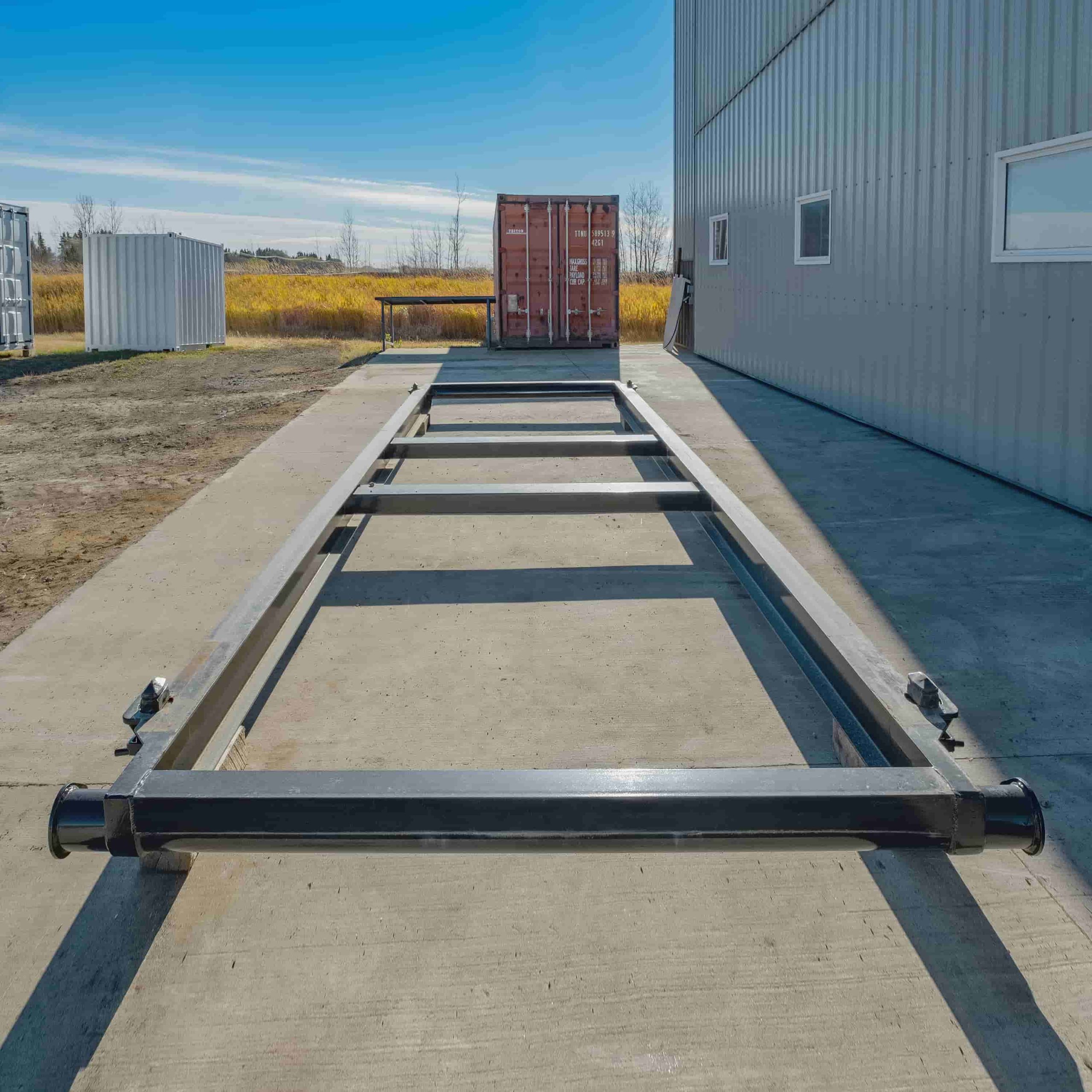 20&rsquo; Skid w/ Twist locks &ldquo;Non Grated&rdquo; - Backstorage Containers LLC