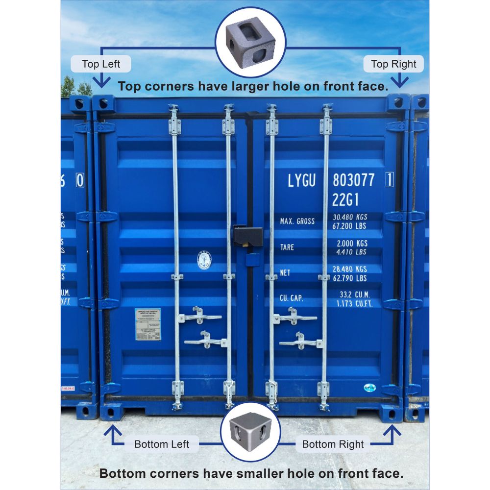 INSTA Container Corner Casting - Backstorage Containers LLC