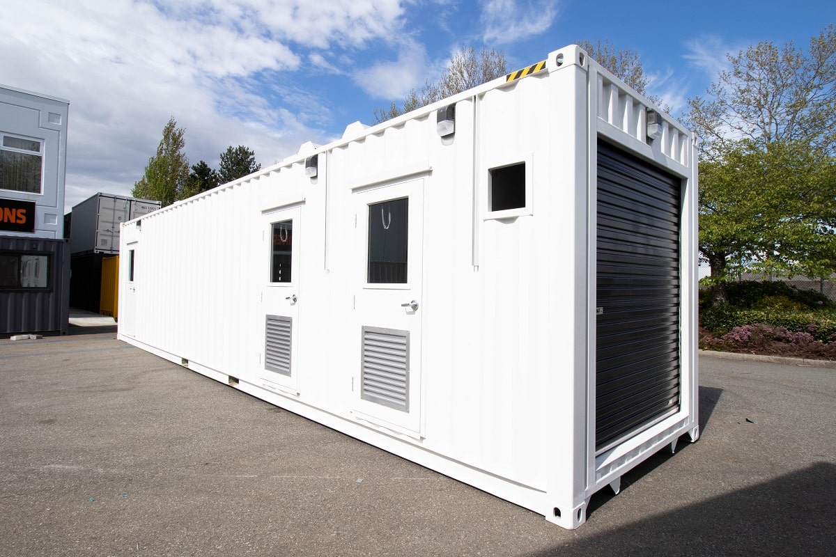 40&rsquo; Custom Mechanical Enclosure - Backstorage Containers LLC