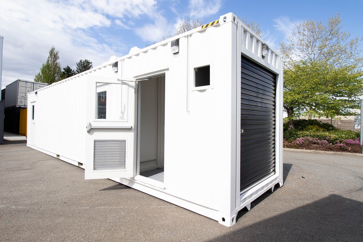 40&rsquo; Custom Mechanical Enclosure - Backstorage Containers LLC