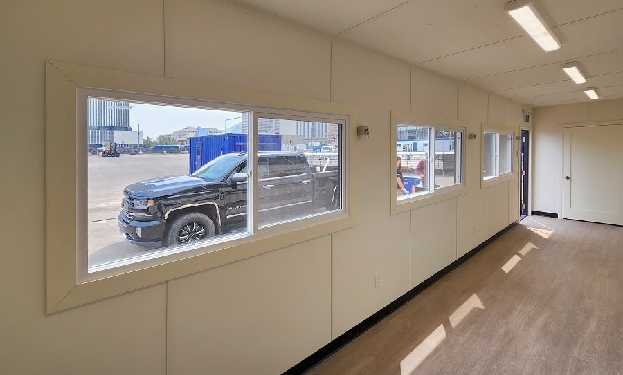 40&rsquo;HC VIP Area with Patio for the Oilers - Backstorage Containers LLC