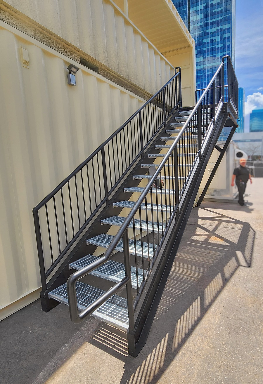 Container Stairs - Backstorage Containers LLC