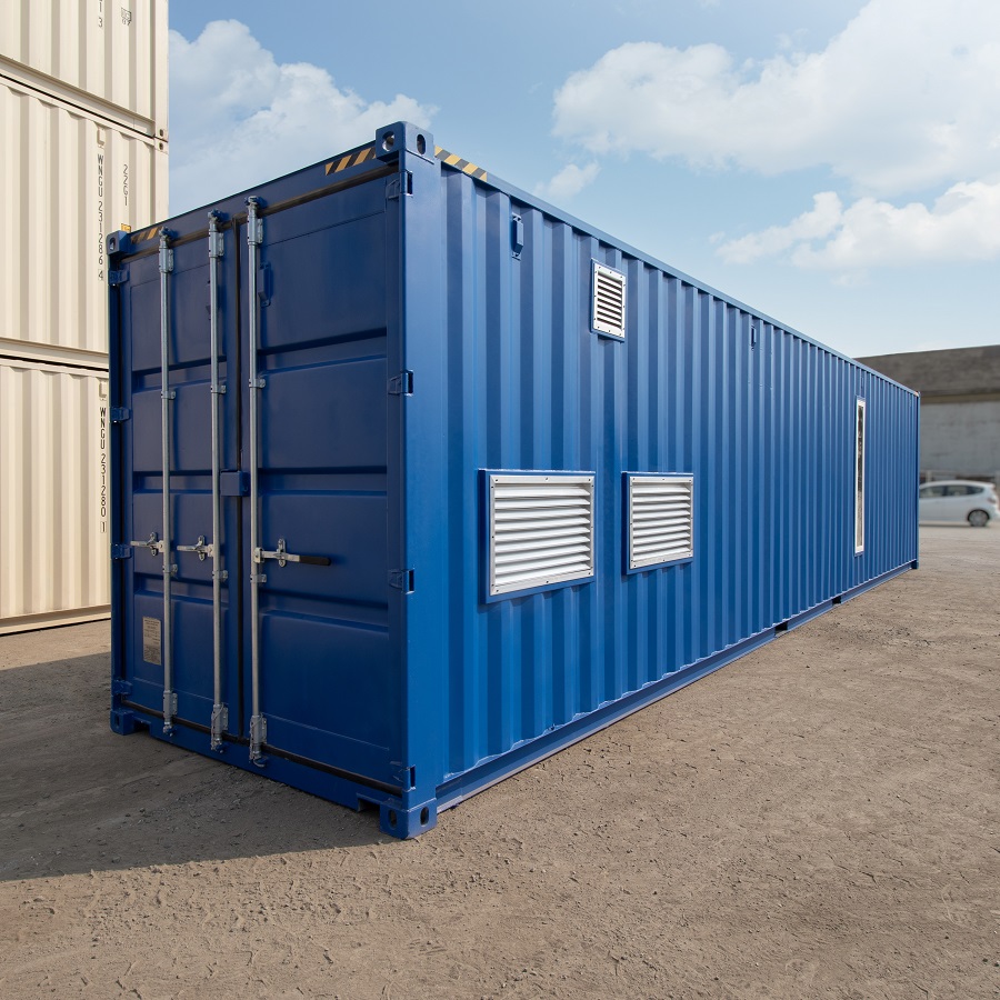 40&rsquo; Custom Equipment Housing Unit - Backstorage Containers LLC