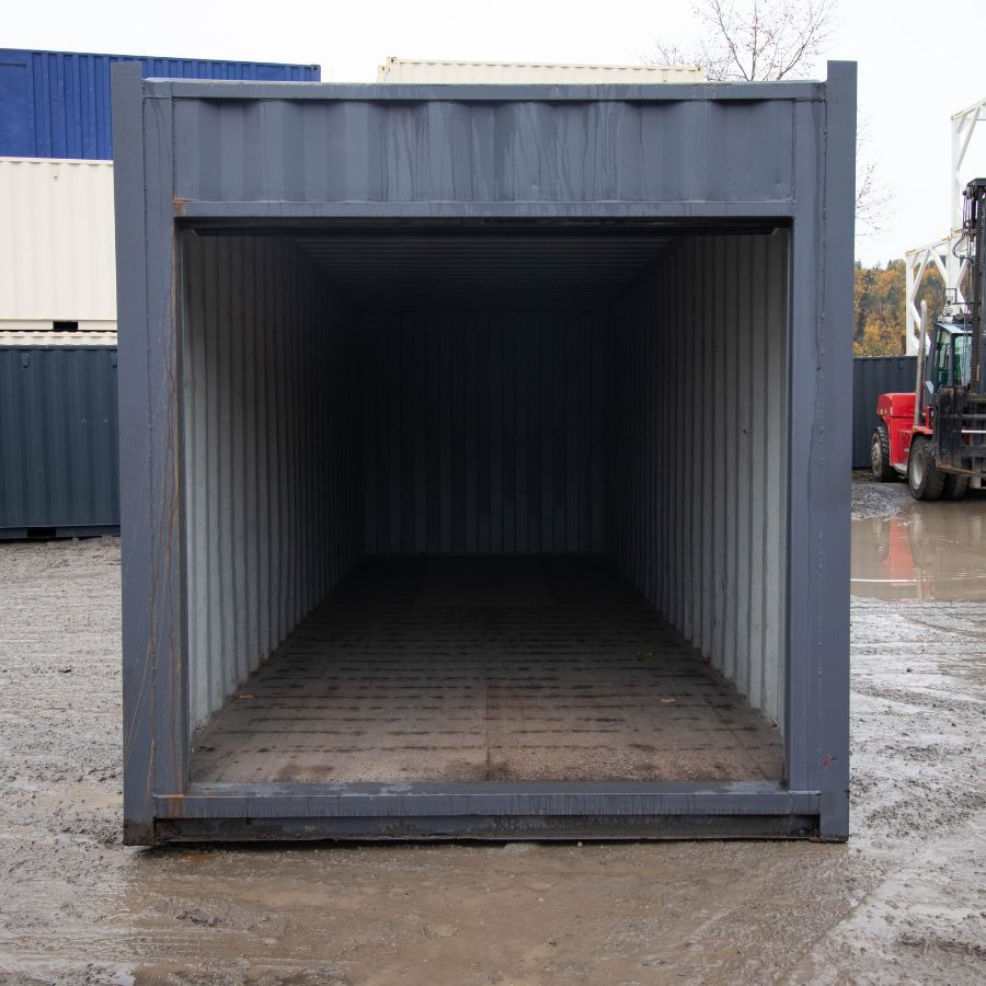 25&prime; Cut-Down Shipping Container w/Roll-Up Door - Backstorage Containers LLC
