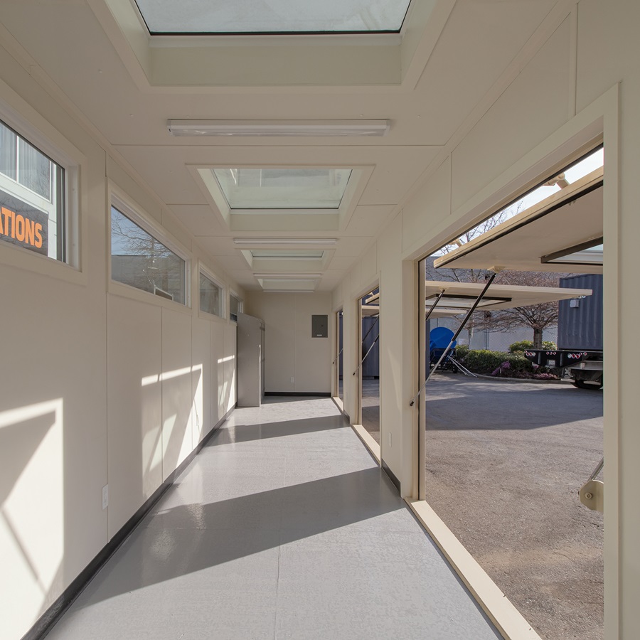 40&rsquo; Art Studio w/Flip up Doors - Backstorage Containers LLC