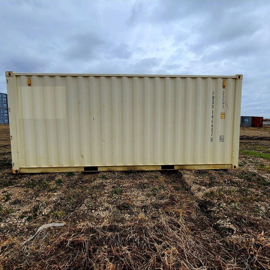 20&rsquo; New (1-Trip) Container w/ Shelving on BOTH sides - Backstorage Containers LLC